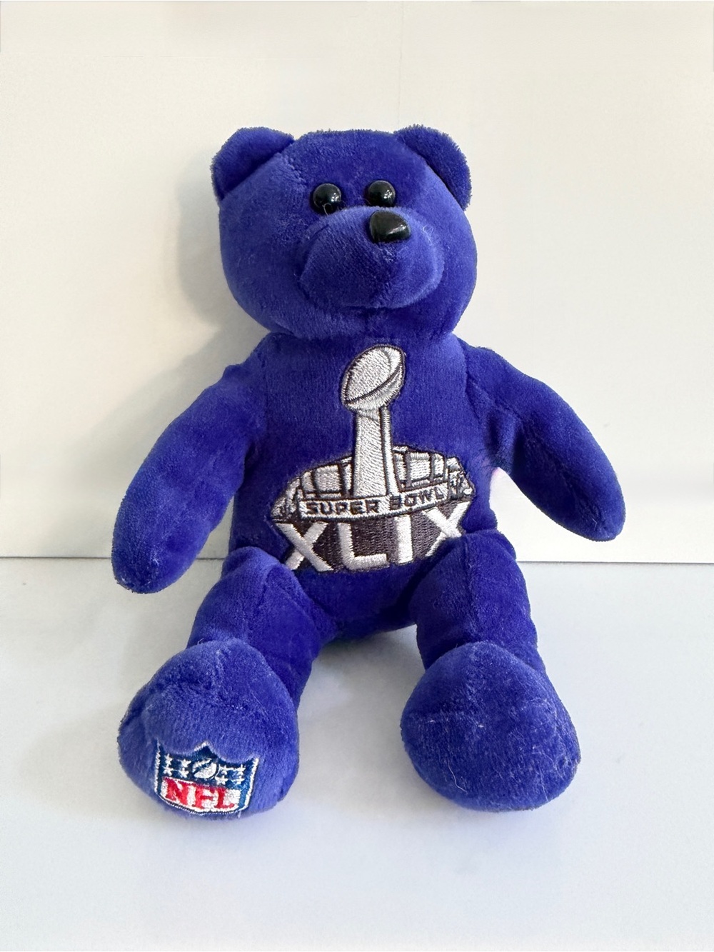 Super Bowl XLIX Purple Teddy Bear NFL 2015 49th
